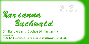 marianna buchwald business card